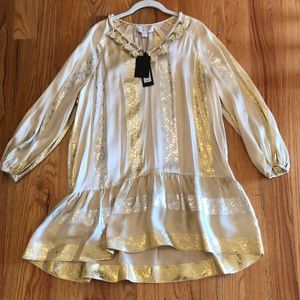 Rachel Zoe  Gold/Silver Silk.